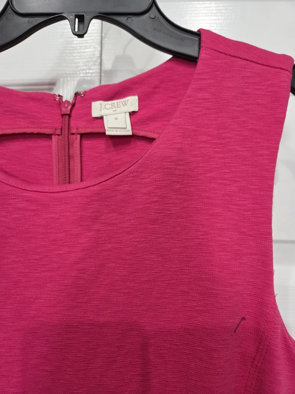 J. Crew Hot Pink Sleeveless Fit-and-Flare Dress